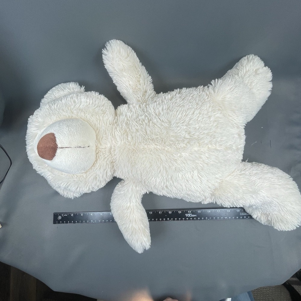 Ganz Plush Large Cream Stuffed Teddy Bear Brown Nose 18"-24" H10967 Ivory Plush - Picture 12 of 15